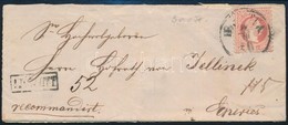 1870 5kr és 10kr Ajánlott Levélen / On Registered Cover 'B(ÁR)TFA' - Eperies - Other & Unclassified