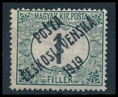 ** Posta Ceskoslovenska 1919 Feketeszámú Portó 1f Garancia Nélkül (**400.000) - Other & Unclassified