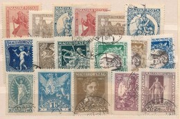 O 1920-1924 Hadifogoly A+B + Jótékonyság, Jókai, Petőfi 1-1 Sor (11.900) - Sonstige & Ohne Zuordnung