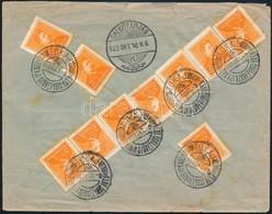 1933 Dekoratív Levél 10 X 2f Bérmentesítéssel 'TOKAJ SZÜRETI NAP' Alkalmi Bélyegzéssel Salgótarjánba / Cover With 10 X 2 - Sonstige & Ohne Zuordnung