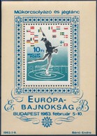 ** 1963 Műkorcsolyázó és Jégtánc Európa-Bajnokság Vágott Blokk 'nyílhegy' Tévnyomat - Sonstige & Ohne Zuordnung