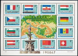 ** 1977 Európa Transzkontinentális Vízi útja: A Duna-Majna-Rajna 8 Db Blokk (4.800) - Autres & Non Classés