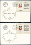 1991 Mozart Sor + Blokk FDC-n, A Blokkos FDC-ről Hiányzik A Szöveg - Altri & Non Classificati