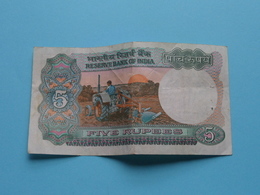 5 ( Five ) RUPEES : 16M 193228 ( Reserve Bank Of India ) ! - Indien