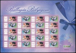 ** 2007 Ballagás Bélyegem (I.) - Matrózblúz Teljes ív Belföld Elsőbbségi, Sorszámmal No 000625 Nagyon Ritka! - Sonstige & Ohne Zuordnung