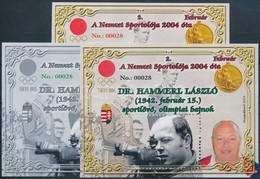 ** 2019 Dr. Hammerl László A Nemzet Sportolója 3 Db-os Emlékív Garnitúra (00028 Sorszám) - Other & Unclassified