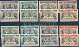 ** 1952 Emigrációs Kiadás Churchill 8 értékes Sor + Felülnyomott Változata - Andere & Zonder Classificatie