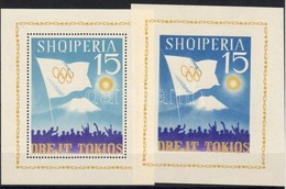 ** 1964 Tokioi Olimpia Fogazott+vágott Blokk Mi 22-23 - Other & Unclassified