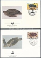 1983 WWF: Teknősök Sor 4 Db FDC-n Mi 541 A-544 A - Andere & Zonder Classificatie