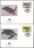 ** 1983 WWF: Teknős Sor Mi 541-544 4 Db FDC-n - Sonstige & Ohne Zuordnung