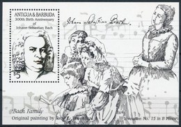 ** 1985 Johann Sebastian Bach Blokk,
Johann Sebastian Bach Block
Mi 99 - Altri & Non Classificati