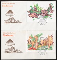 1992 Gomba Sor Mi 1637-1644 + Blokksor Mi 234-235 4 Db FDC-n - Andere & Zonder Classificatie