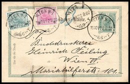 1900 Díjjegyes Levelezőlap Díjkiegészítéssel Bécsi Csőposta Küldeményként / PS-card With Additional Franking By Pneumati - Other & Unclassified