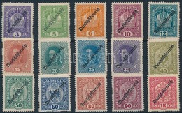 ** 1918 Forgalmi Sor Felülnyomással Mi 228-242 - Other & Unclassified