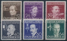 ** 1936 Feltalálók Sor Mi 632-637 - Sonstige & Ohne Zuordnung