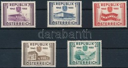 ** 1955 10 éves A Függetlenség Visszaállítása Az Osztrák Köztársaságban Sor Mi 1012-1016 - Sonstige & Ohne Zuordnung