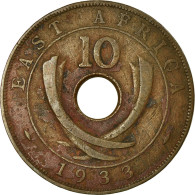 Monnaie, EAST AFRICA, George V, 10 Cents, 1933, TB+, Bronze, KM:19 - Britse Kolonie