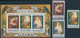 ** 1984 Karácsony Sor + Blokk,
Christmas Set + Block
Mi 579-581 + Mi 44 - Altri & Non Classificati