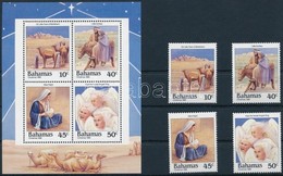 ** 1988 Karácsony Sor + Blokk,
Christmas Set + Block
Mi 686-689 + Mi 55 - Sonstige & Ohne Zuordnung