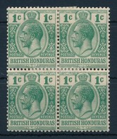 * Brit Honduras 1921 Forgalmi Négyestömb Mi 86 - Andere & Zonder Classificatie