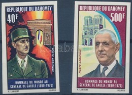 ** 1971 Charles De Gaulle Vágott Sor Mi 444-445 - Altri & Non Classificati