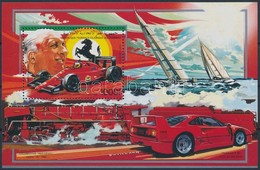 ** 1987 Személyiségek és Közlekedési Eszközök Enzo Ferrari Blokk,
Personalities And Means Of Transport Block
Mi 279 - Other & Unclassified
