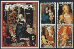 ** 1988 Karácsony, Dürer Sor + Blokk,
Christmas, Dürer Set + Block
Mi 1264-1267 + Mi 187 - Otros & Sin Clasificación