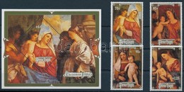 ** 1988 Karácsony Sor + Blokk,
Christmas Set + Block
Mi 495-498 + Mi 82 - Sonstige & Ohne Zuordnung