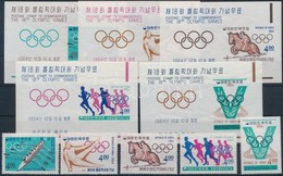 ** 1964 Tokiói Olimpia Sor Mi 457-461 + Blokk 194-198 - Altri & Non Classificati