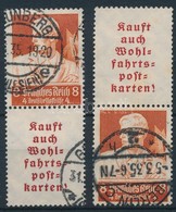 O 1934 Segélybélyeg; Foglalkozások 2 Klf Füzetösszefüggés / 2 Booklet Units Mi S223, S225 - Andere & Zonder Classificatie