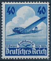 ** 1936 10 éves A Lufthansa Repülőgép Mi 603 - Sonstige & Ohne Zuordnung