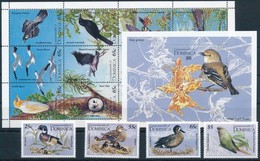 ** 1995 Madarak Sor + Sor Kisívben + Blokk,
Birds Set Set + Set In Mini Sheet + Block
Mi 1953-1956 + Mi 1957 -1968 + Mi  - Other & Unclassified