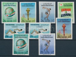 ** 1964 Nyári Olimpia, Tokió Vágott Sor Mi 359 B-367 B - Andere & Zonder Classificatie