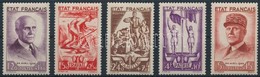 ** 1943 Petain Mi 589 - 593 - Altri & Non Classificati