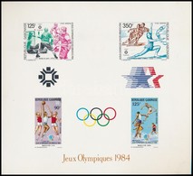 ** 1984 Olimpiai érmesek De Lux Blokk - Altri & Non Classificati