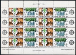 ** 1986 Európai CEPT Kisív Mi 1630-1631 - Autres & Non Classés