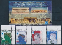 ** 2002 Nyári Olimpia, Athén (IV.) ívsarki Sor Mi 2120-2123 + Blokk 21 - Altri & Non Classificati