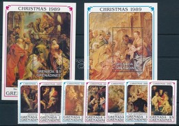 ** 1990 Karácsony, Rubens Sor + Blokksor,
Christmas, Rubens Set + Blockset
Mi 1238-1244 + Mi 183-184 - Altri & Non Classificati