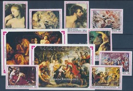 ** 1991 350 éve Hunyt El Rubens Sor Mi 1339-1346 + 2 Blokk Mi 204-205 - Altri & Non Classificati