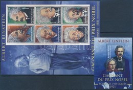 ** 2002 Albert Einstein Kisív Mi 3742-3747 + Blokk Mi 730 - Otros & Sin Clasificación