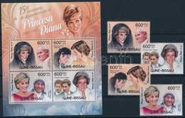 ** 2012 Diana Hercegnő Halálának 15. évfordulója Sor Mi 6062-6065 + Blokk 1075 - Altri & Non Classificati