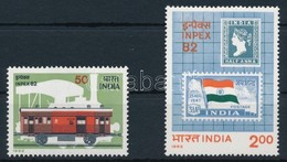 ** 1982 Bélyegkiállítás INPEX '82, Újdelhi Sor,
Stamp Exhibition INPEX '82, New Delhi Set
Mi 936-937 - Sonstige & Ohne Zuordnung