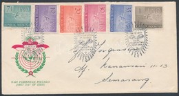 1951 6 éves Az ENSZ Fennállása Sor Mi 94-99 FDC - Otros & Sin Clasificación