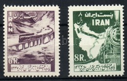 ** 1958 Teherán-Tabris Vasút Mi 1026-1027 - Otros & Sin Clasificación
