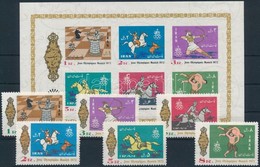 ** 1972 Nyári Olimpia, München Sor Mi 1586-1591 + Blokk 12 - Altri & Non Classificati