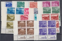 ** * 1971 Tájak Tabos Sor Négyestömbökben Mi 524 X-537 X - Otros & Sin Clasificación