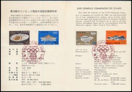 1964 2 Db Tokiói Olimpia Emléklap - Other & Unclassified