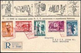 1940 Postásotthon Mi 408-412 Ajánlott / Registered FDC - Other & Unclassified