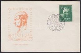 1953 Szlovén Tengerpart és Isztria Felszabadulásának 10. évfordulója Mi 733 FDC - Otros & Sin Clasificación