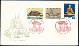 1980 Jian-Zhen Emlékmű FDC Mi 1607-1609 - Andere & Zonder Classificatie